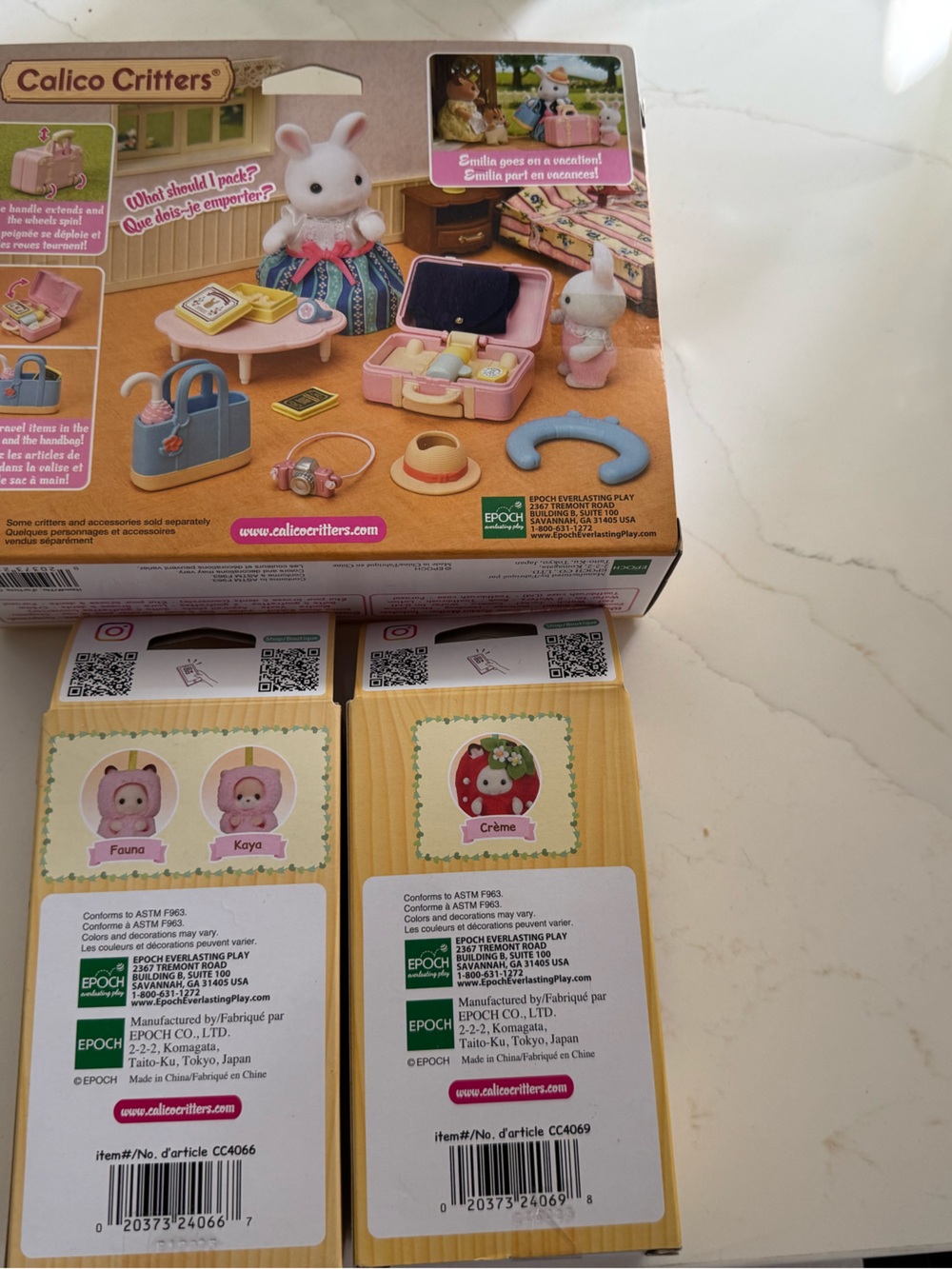 NWT Calico Critter Keychain and Weekend Travel set bundle - Picture 2 of 3